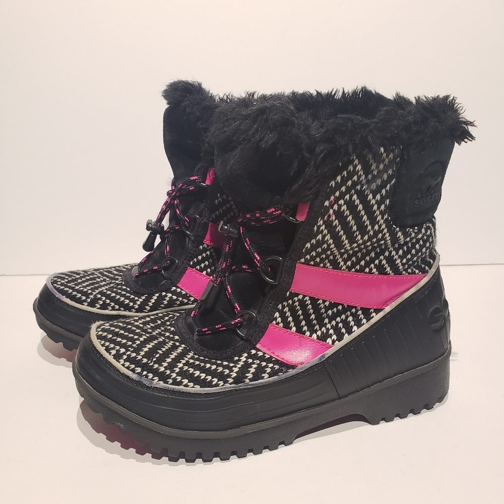 Sorel Pink Winter Snow Boots Size #5Youth=#6.5Wmns